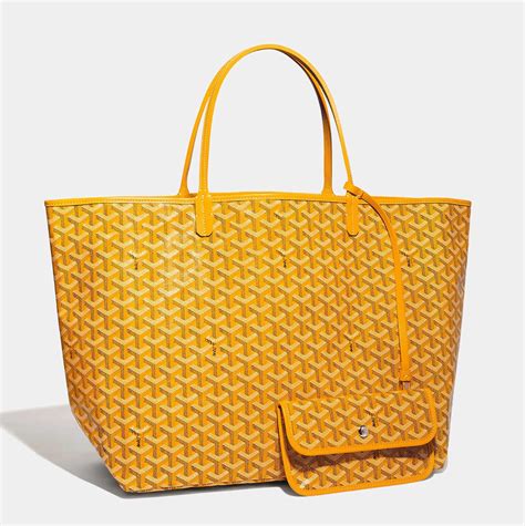 goyard tote yellow